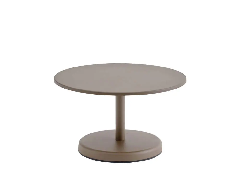 Značkový Stolek Linear Steel Coffee Table Ø70, taupe