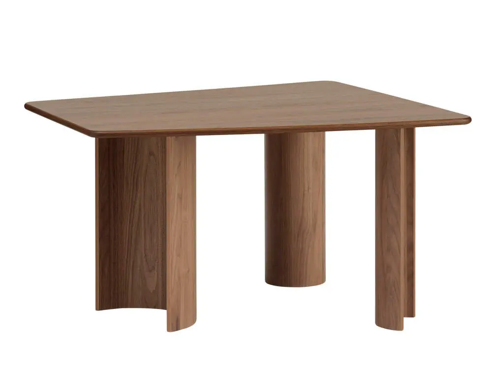 Stůl Re-norm 130x120, lacquered walnut Nízká Cena