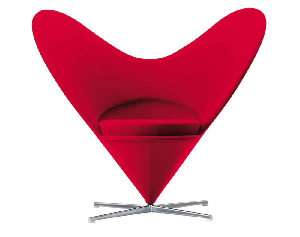 Křeslo Heart Cone Chair, Tonus red Cenově Výhodný