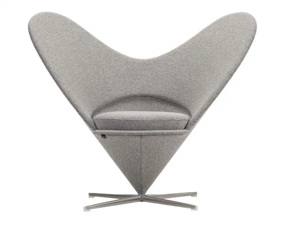 Křeslo Heart Cone Chair, Cento salt and pepper Levný