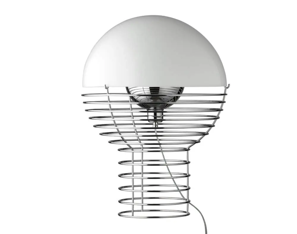Akční Cena Stolní lampa Wire 40, chrome/white