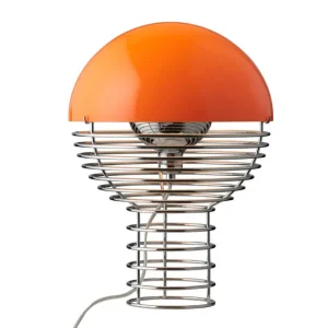 Speciální Cena Stolní lampa Wire 40, chrome/orange