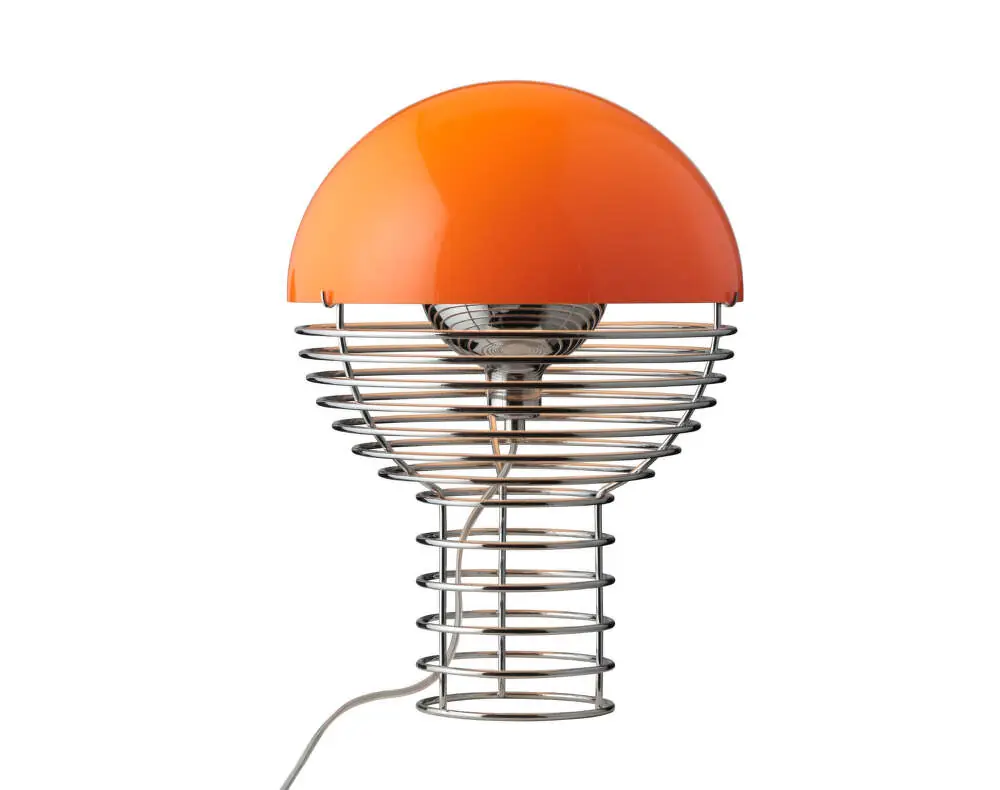 Akční Nabídka Stolní lampa Wire 30, chrome/orange