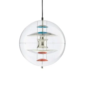 Rychlé Dodání Závěsné svítidlo VP Globe Ø28, chrome/red/blue