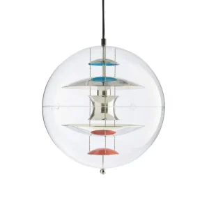 Závěsné svítidlo VP Globe Ø40, chrome/red/blue Must-Have