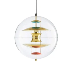 Nízká Cena Závěsné svítidlo VP Globe Ø40, brass/red/blue