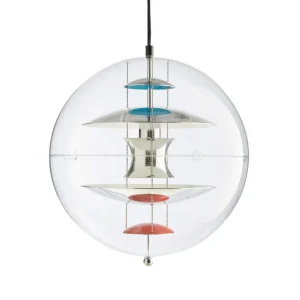 Cenový Hit Závěsné svítidlo VP Globe Ø50, chrome/red/blue