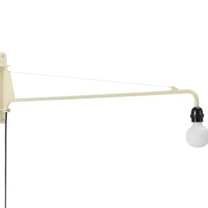 Levný Nástěnná lampa Petite Potence, Prouvé Blanc Colombe (Ecru)