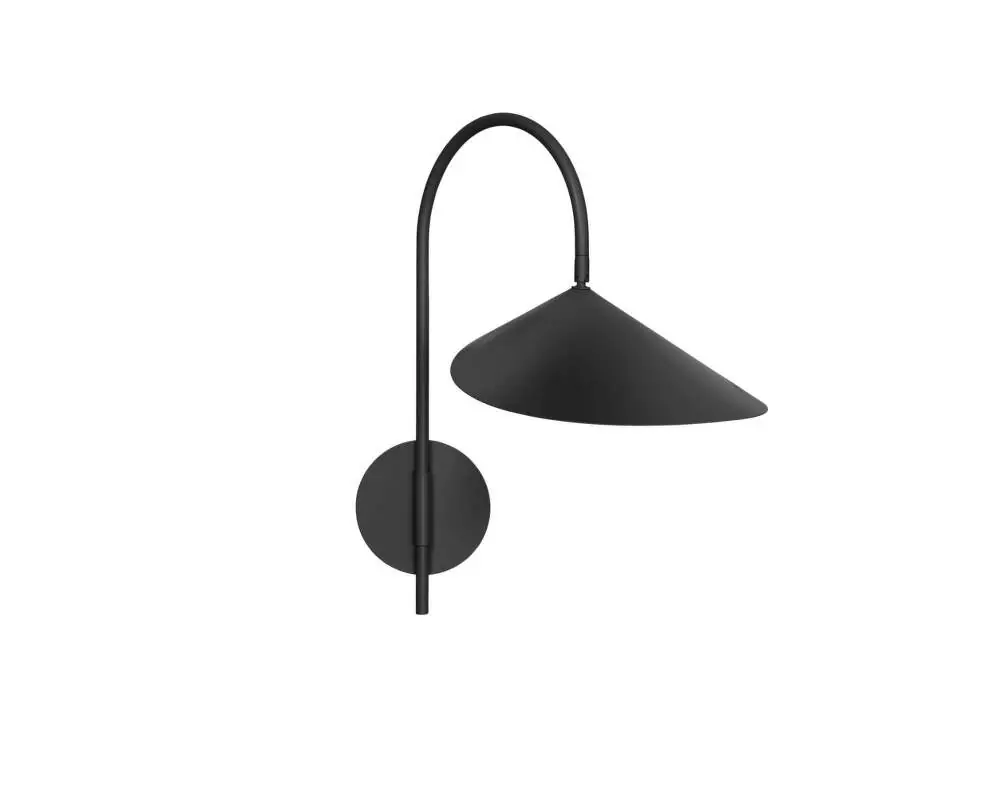 Víkendová Akce Nástěnná lampa Arum Swivel Hardwired, black