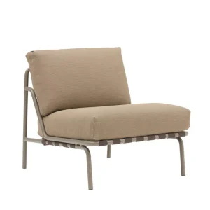 Top Prodej Křeslo Settle Lounge Chair bez područek, Ribbed Weave 5/taupe