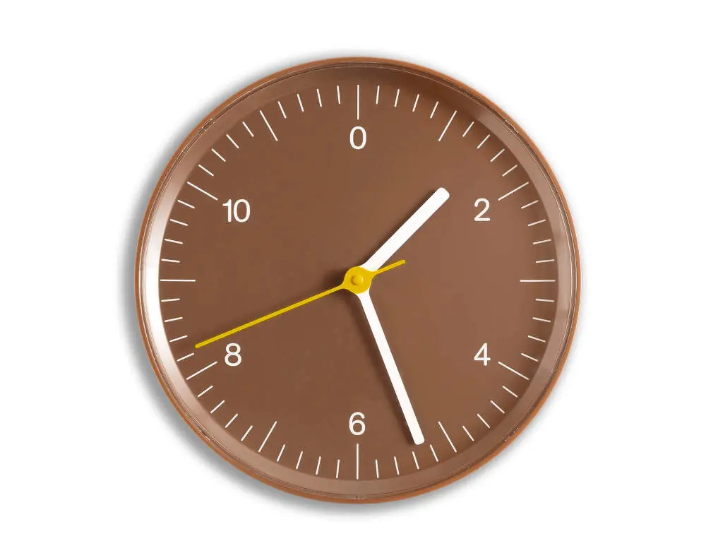 Nástěnné hodiny Wall Clock, brown Rychlé Dodání