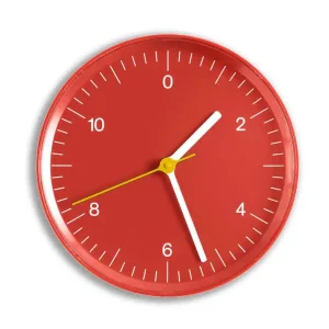 Nástěnné hodiny Wall Clock, red Sleva