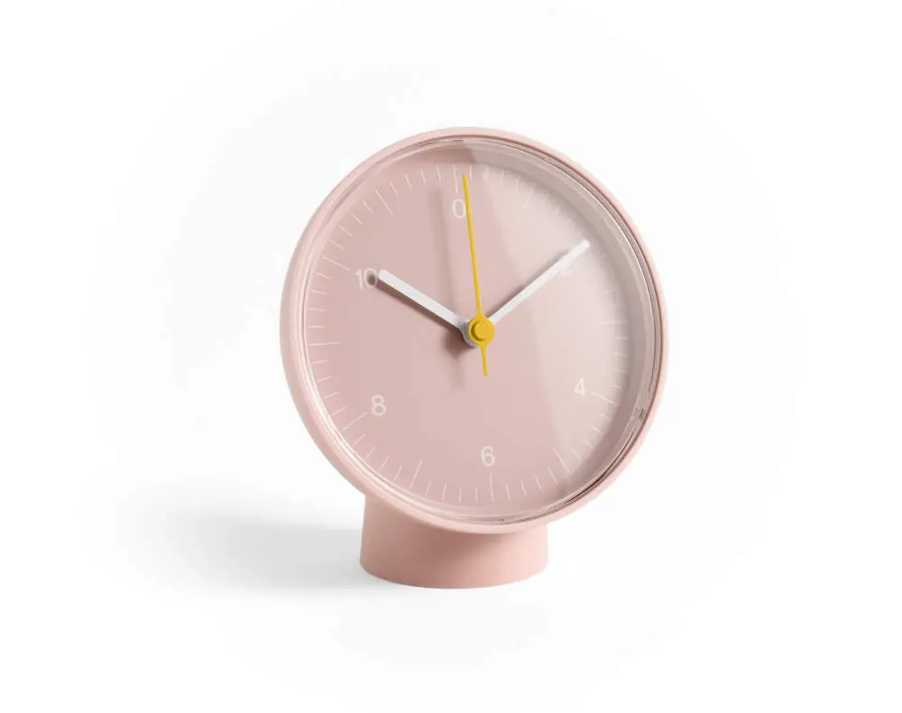 Hodiny Table Clock, pink Nejlepší Volba