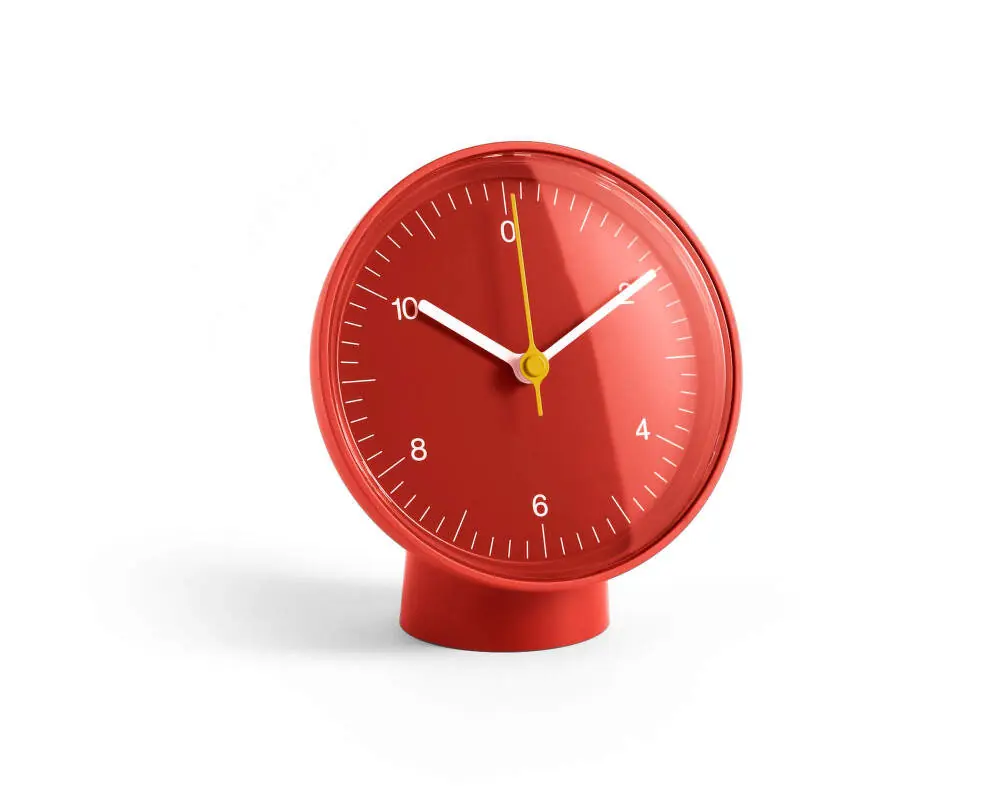 Cenová Bomba Hodiny Table Clock, red