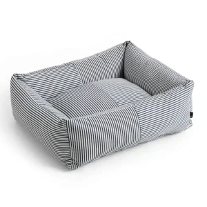 Psí pelíšek Dogs Bed Zip S, blue and white stripe Levný