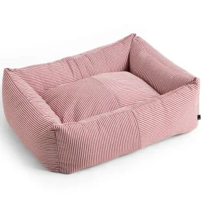 Psí pelíšek Dogs Bed Zip M, red and white stripe Vysoce Kvalitní