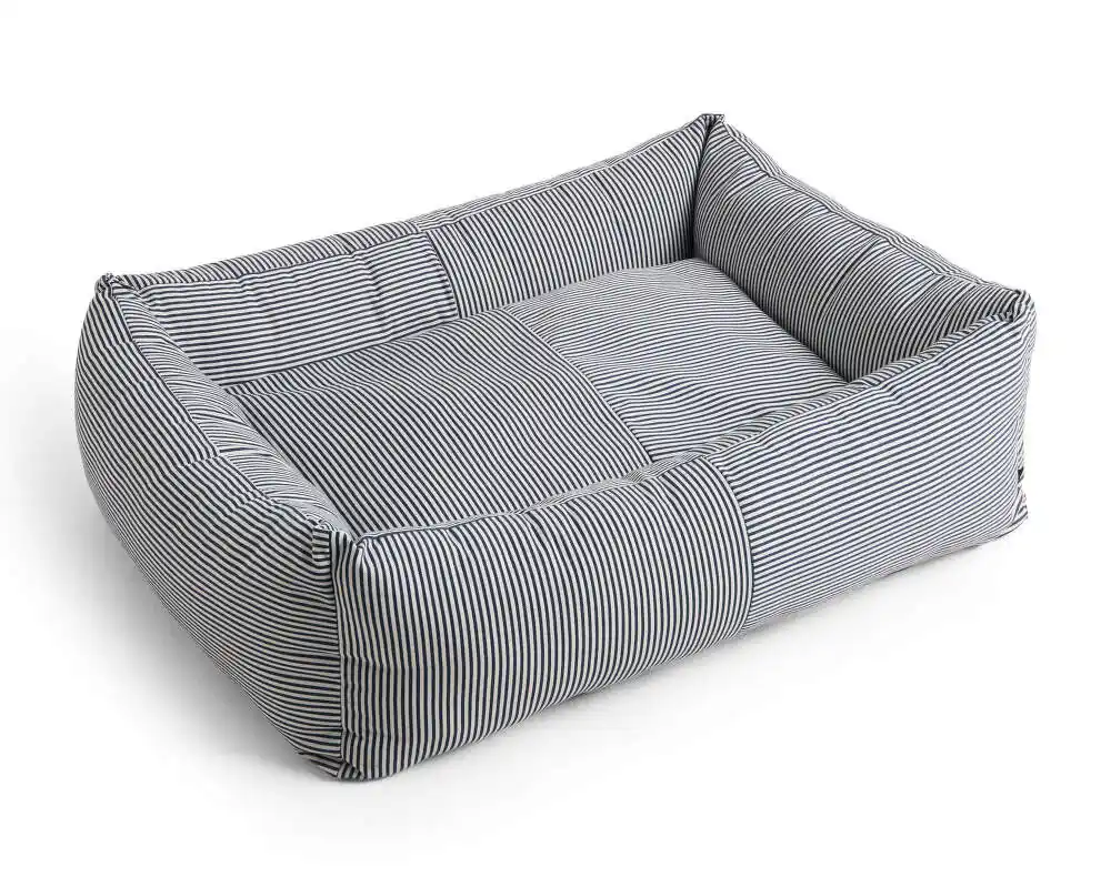 Psí pelíšek Dogs Bed Zip L, blue and white stripe Oblíbený