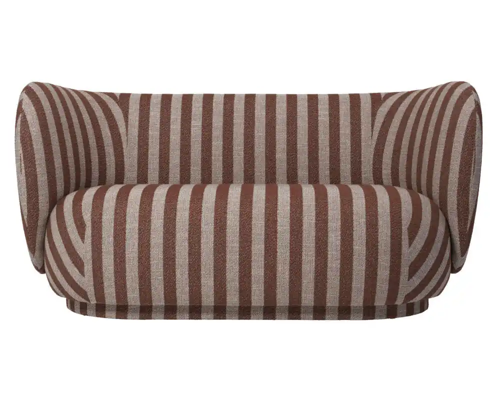 Sofa Rico 2, Louisiana sand / chocolate Oblíbený
