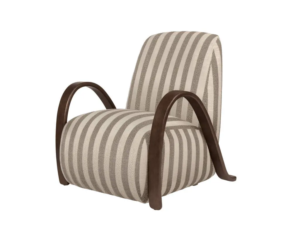 Křeslo Buur Louisiana, sand/off-white Originální