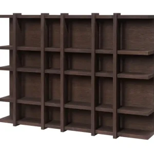 Sezónní Sleva Police Tilem 6x4, dark stained oak