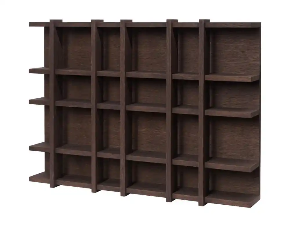 Sezónní Sleva Police Tilem 6x4, dark stained oak