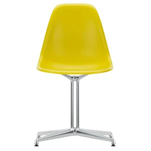 Horká Nabídka Židle Eames DSL, mustard / polished aluminum