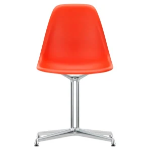 Levný Židle Eames DSL, poppy red / polished aluminum