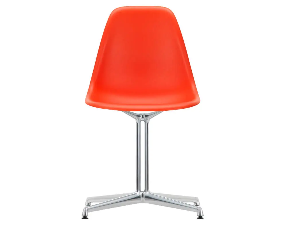 Levný Židle Eames DSL, poppy red / polished aluminum