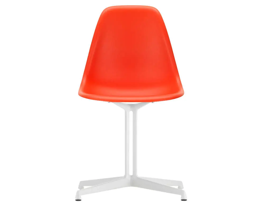 Židle Eames DSL, poppy red / white Originální
