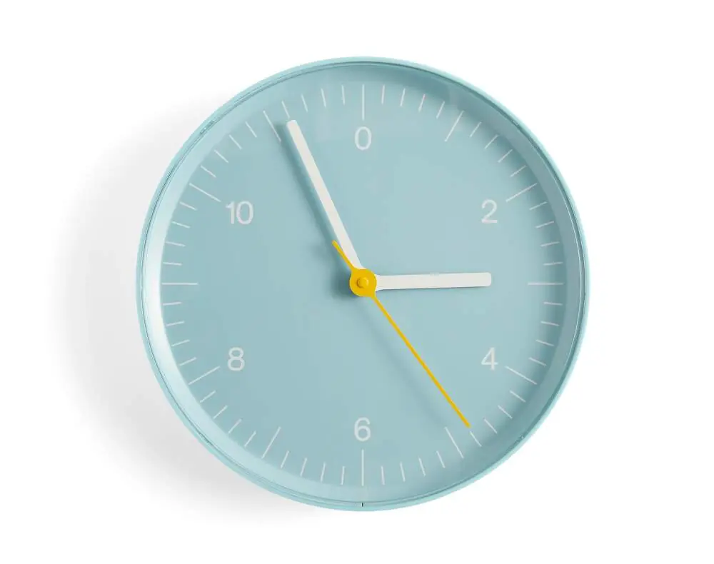 Nástěnné hodiny Wall Clock, blue Výprodej