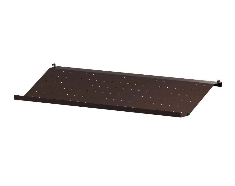 Sezónní Sleva Police String Shoe Shelf Metal 78 x 30, dark brown