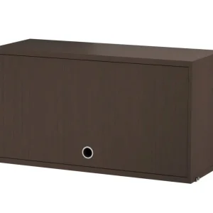 Komoda String Cabinet with flip door, dark oak Must-Have