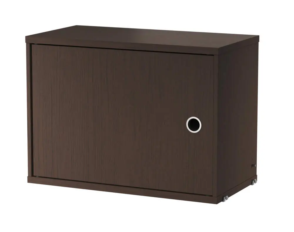 Nejlepší Volba Komoda String Cabinet with swing door, dark oak