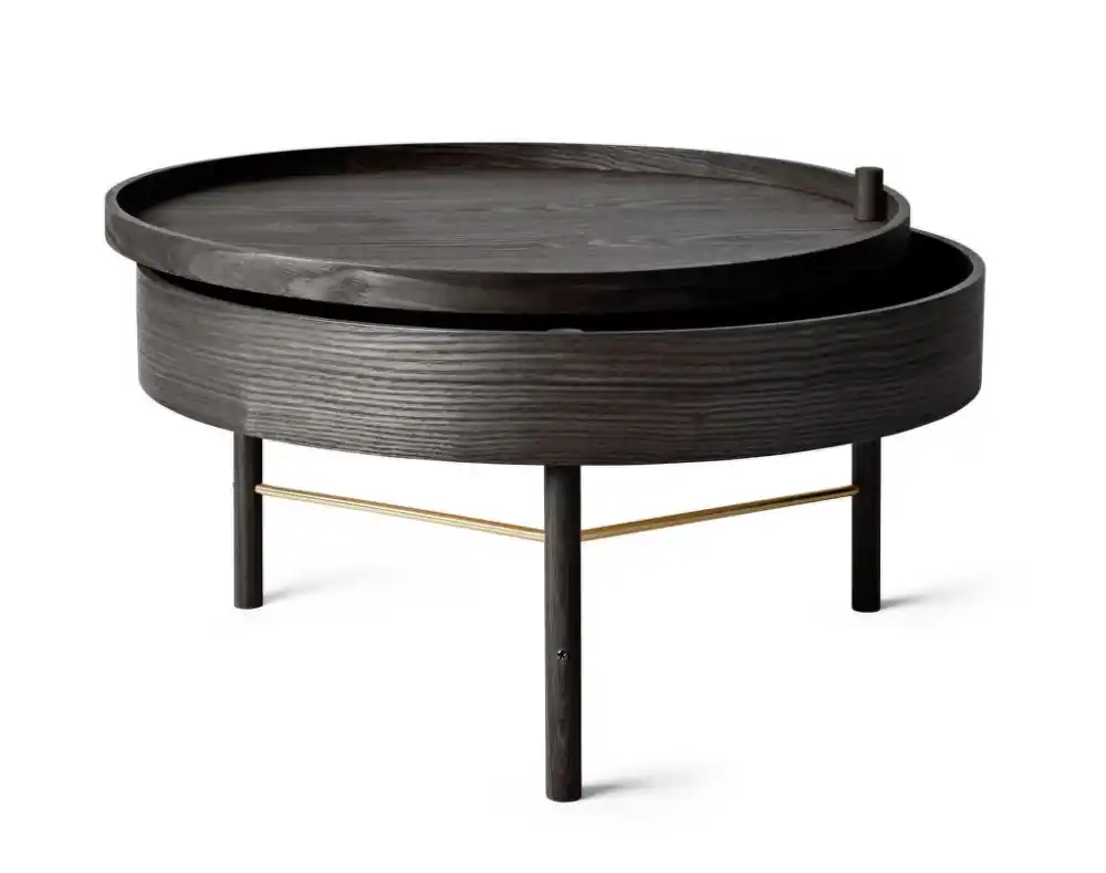 Ex-display stolek Turning Table, black ash Originální