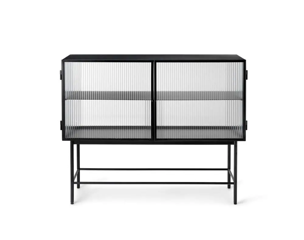 Výhodná Nabídka Ex-display komoda Haze Sideboard Reeded glass, black