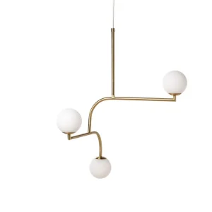 Vrácení Zdarma Ex-display lustr Mobil 70, brushed brass