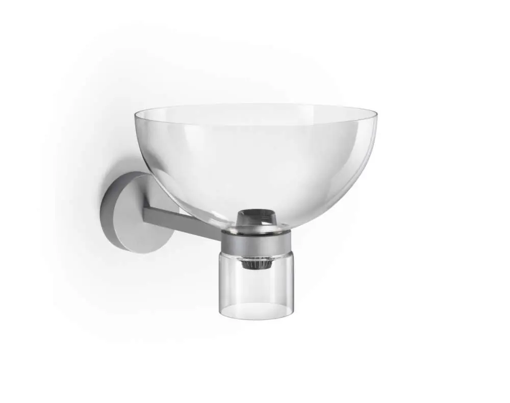 Nástěnná lampa Nocturne Bowl, silver Levný