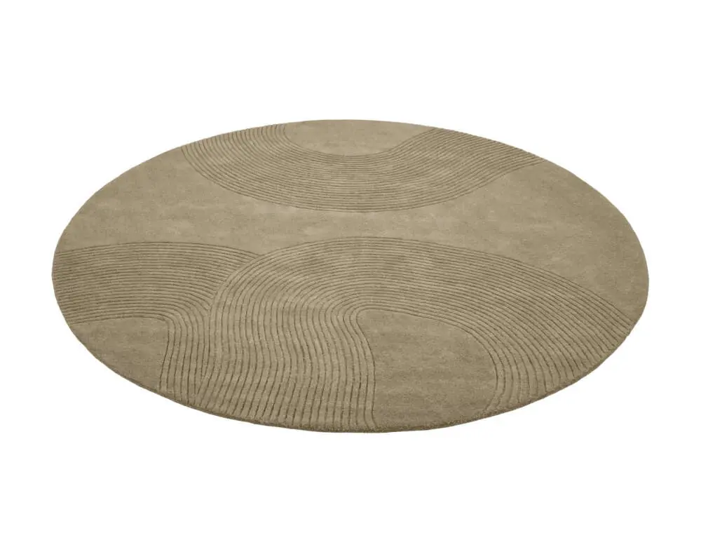 Koberec Zen Round Ø200 cm, dark beige Nakupujte Hned