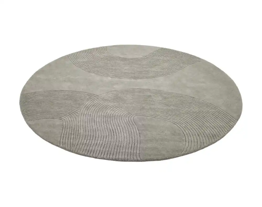 Koberec Zen Round Ø200 cm, light grey Oblíbený