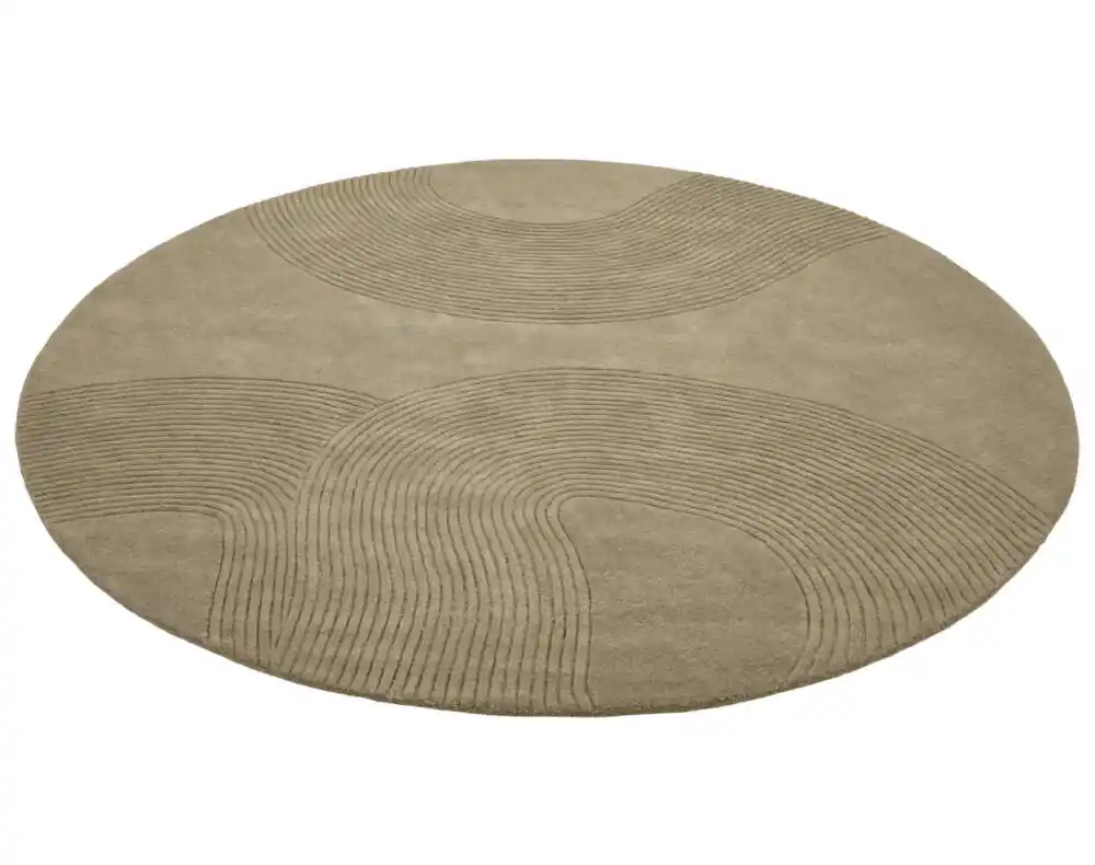 Akční Nabídka Koberec Zen Round Ø300 cm, dark beige
