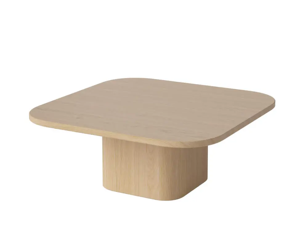 Nízká Cena Konferenční stolek Eida 70x70 H28, white pigmented oiled oak