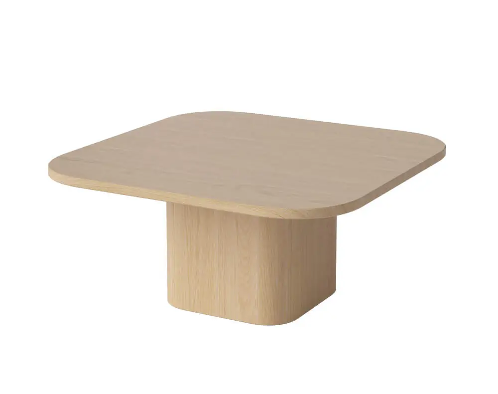 Výhodná Nabídka Konferenční stolek Eida 70x70 H32, white pigmented oiled oak