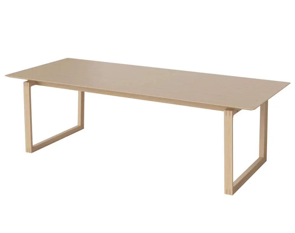 Jídelní stůl Kuma 240x100 cm, white pigmented oiled oak Sezónní Sleva