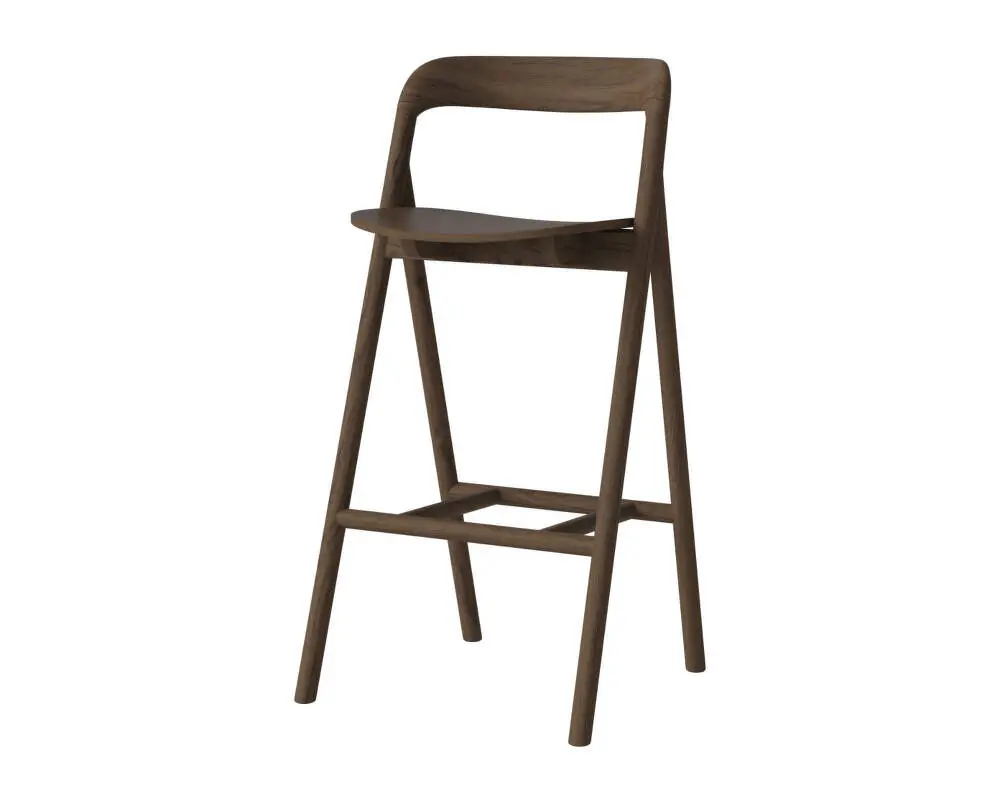 Originální Barová stolička Fenri 65 cm, dark oiled oak