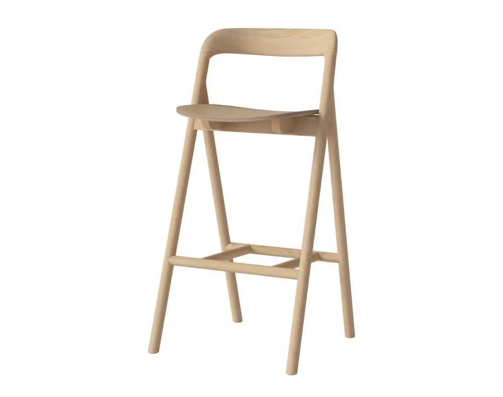 Barová stolička Fenri 65 cm, white pigmented oiled oak Bezpečná Platba
