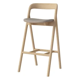 Barová židle Fenri 75 cm White Oak, sand Zlevněný