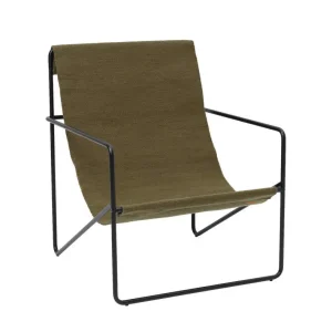Cenový Hit Křeslo Desert Lounge Chair Flat, black / olive