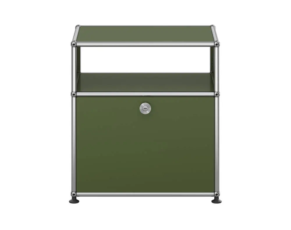 Noční stolek USM Haller M55, olive green Ověřený