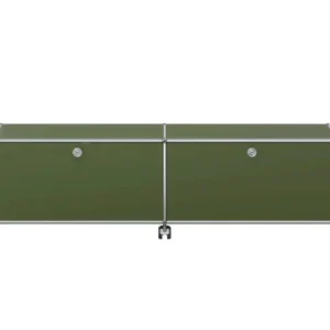 Hit Sezóny Komoda na kolečkách USM Haller M61, olive green
