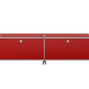 Poslední Šance Komoda na kolečkách USM Haller M61, ruby red